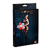 Бодистокінг із доступом Moonlight Model 14 XS-L Black, малюнок боді та панчіх на підв'язках, фото 3