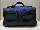 Дорожня сумка на колесах синій колір, фото 2