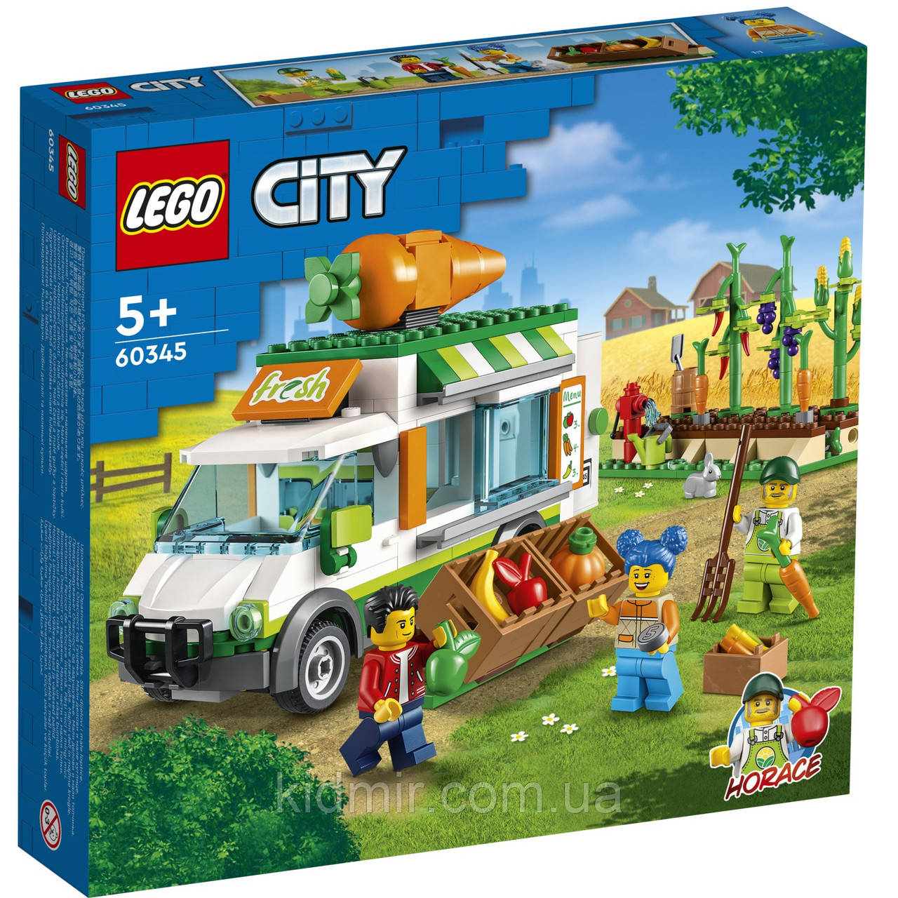 Конструктор LEGO City 60345 Фургон фермерського ринку, фото 1