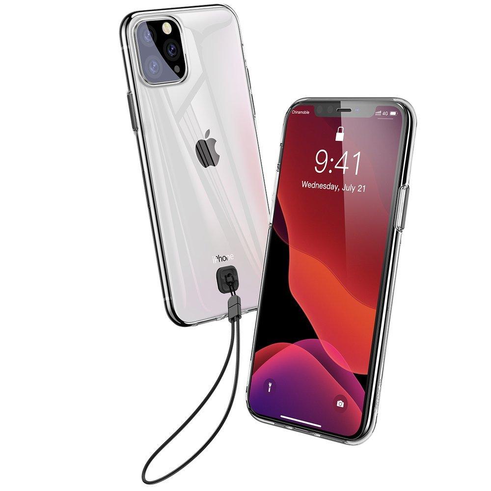 Силіконовий чохол зі шнурком Baseus Transparent Key для iPhone 11 Pro Max