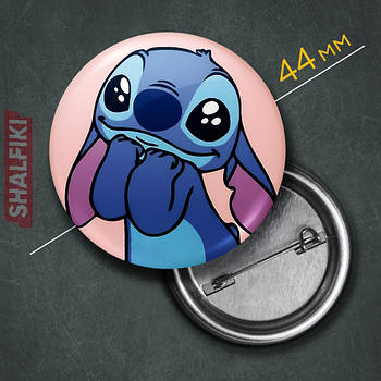 "Стіч (Ліло і Стіч)" значок круглий на булавці Ø44 мм