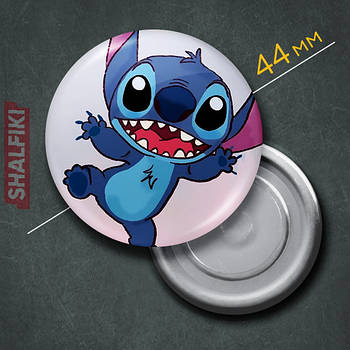 "Стіч (Ліло і Стіч)" магніт круглий Ø44 мм