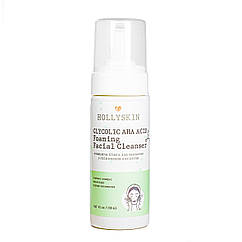 Пінка для вмивання Hollyskin Glycolic AHA Acid Foaming Facial Cleanser із гліколевою кислотою 150 мл