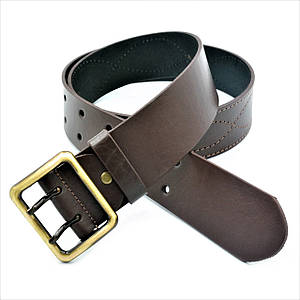 Шкіряний офіцерський ремінь Портупея Weatro Колір Коричневий 120,130 см prt-ukr-m5k-4