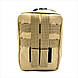 Аптечка тактична військова підсумок Weatro 18*13*7 см Койот aptk-ua-005, фото 2