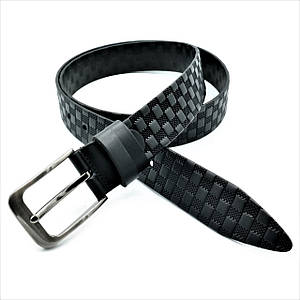 Ремінь чоловічий шкіряний Weatro Чорний 115,120 см lmn-mk33ua-001