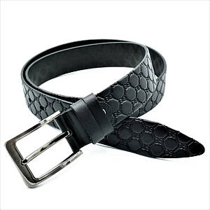 Ремінь чоловічий шкіряний Weatro Чорний 115,120 см lmn-mk33ua-006