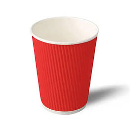 Склянка гофра Iris-Plast червоний 110 мл (102703)