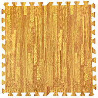 Модульное покрытие на пол (Мягкий пол пазл) 600x600x10мм золотое дерево (МР2)