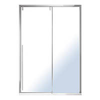 AIVA двери в нишу 120*195см, раздвижные, прозрачное стекло 8мм, хром