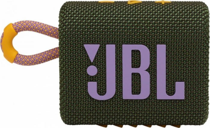 Колонка портативна Bluetooth JBL GO 3 Green (JBLGO3GRN), фото 2