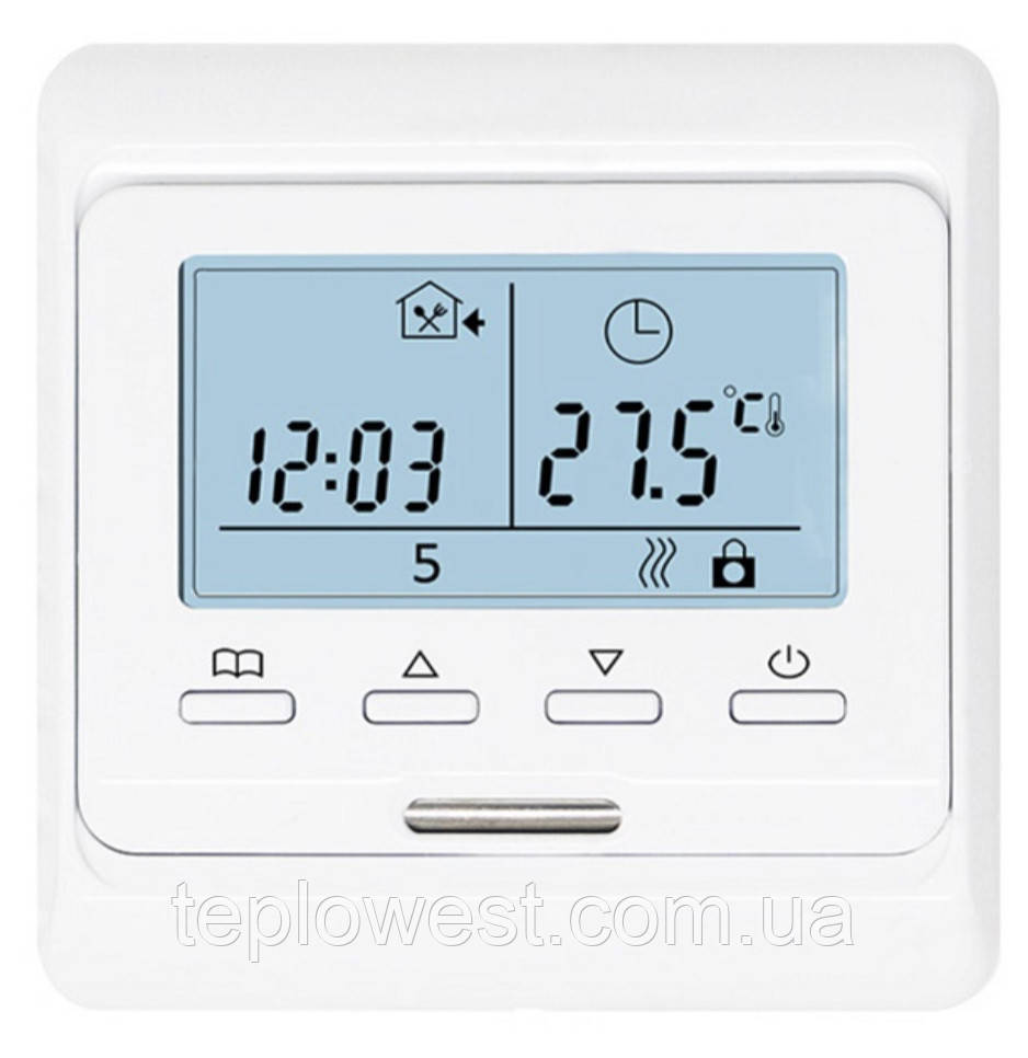 Терморегулятор программируемый с датчиком температуры пола M6.716 (E51) - фото 1 - id-p704859982