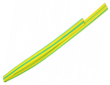 Термоусадкова трубка Ø 12.0/6.0 мм жовто-зелена 1 метр