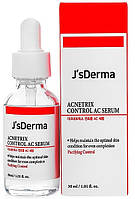 Сыворотка для проблемной кожи с цинком и ниацинамидом JsDerma Acnetrix Control AC Serum 30ml
