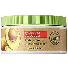 Живильний крем для тіла з екстрактом авокадо The Saem Natural Daily Avocado Body Cream, 300 мл