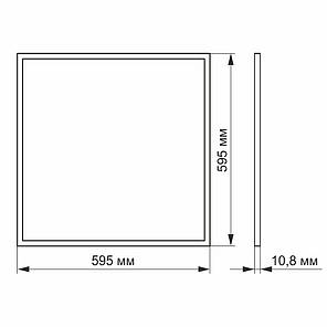 LED панель Videx 40W 6200K VL-P406W, фото 4