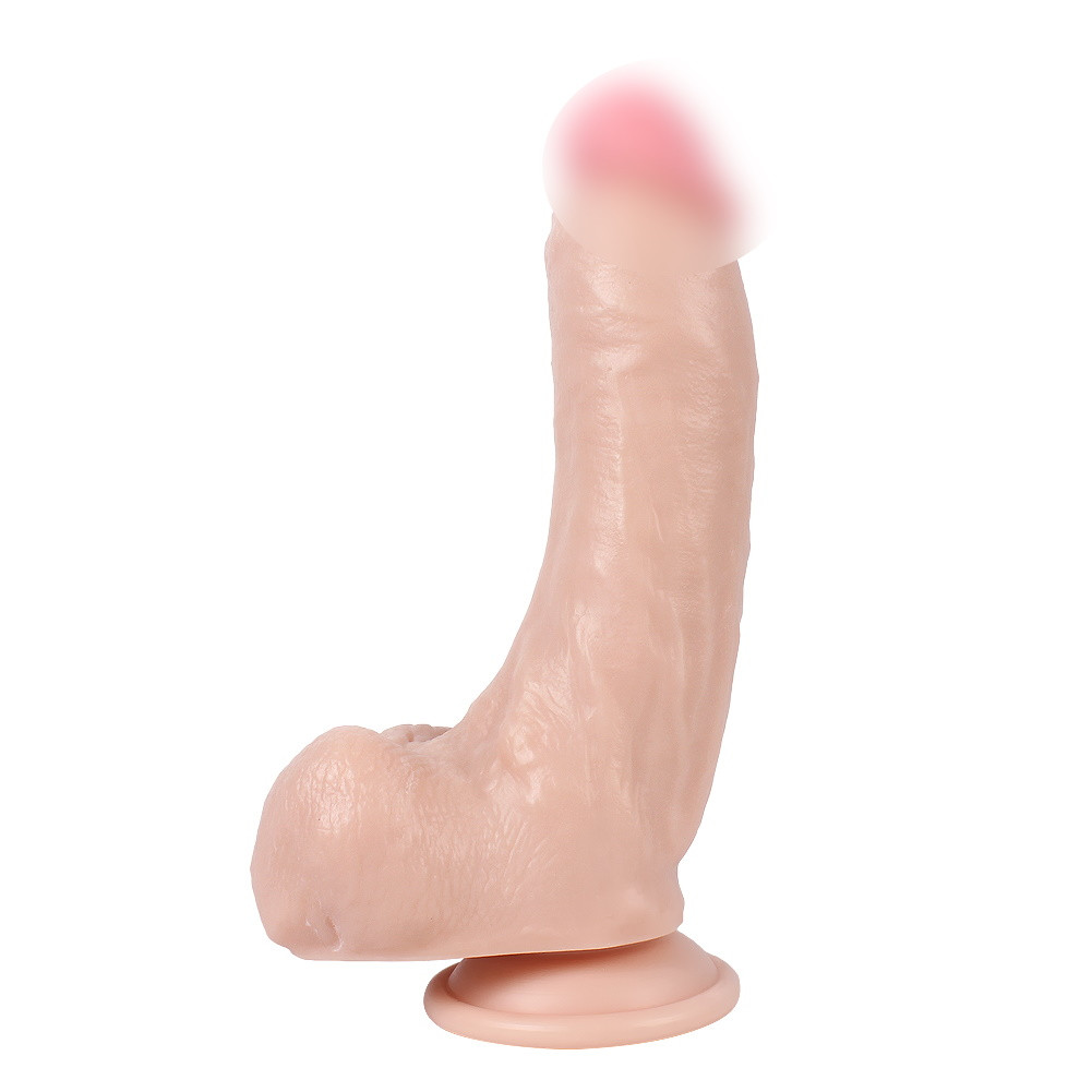 (ЛОПНУВШИЙ БЛІСТЕР) Фаллоімітатор Duke lundon тілесного кольору на присоці, фото 1