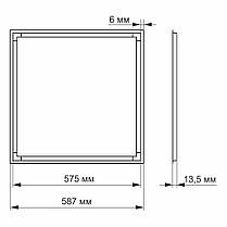 LED світильник ART Videx 40W 5000K (арт-панель) VL-PA405W, фото 5