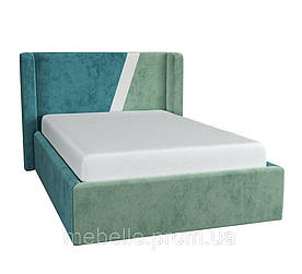Дитяче ліжко для хлопчика, дівчинки MeBelle MALFIE 90х200 односпальне, зелений бірюзовий велюр