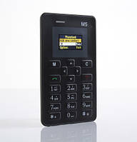 Телефон Мини /Card Phone Mini M5 Black - Case&Glass