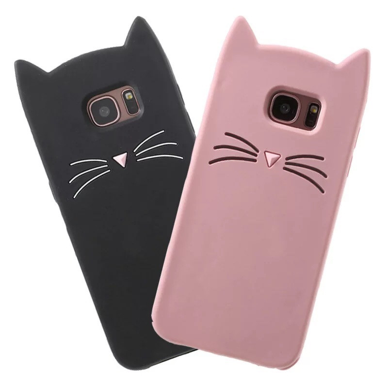 3D Чохол для Samsung Galaxy S6 G920F Котик з вушками і вусиками