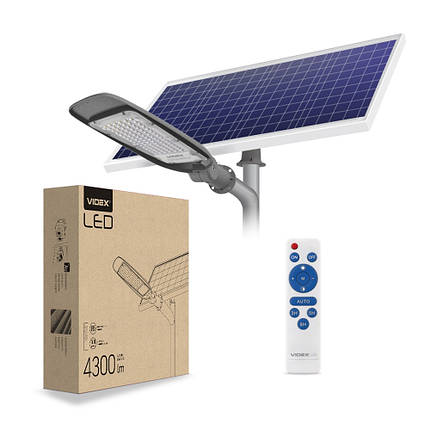 LED світильник вуличний на сонячній батареї автономний VIDEX 60W 5000K VL-SLSO-605, фото 2