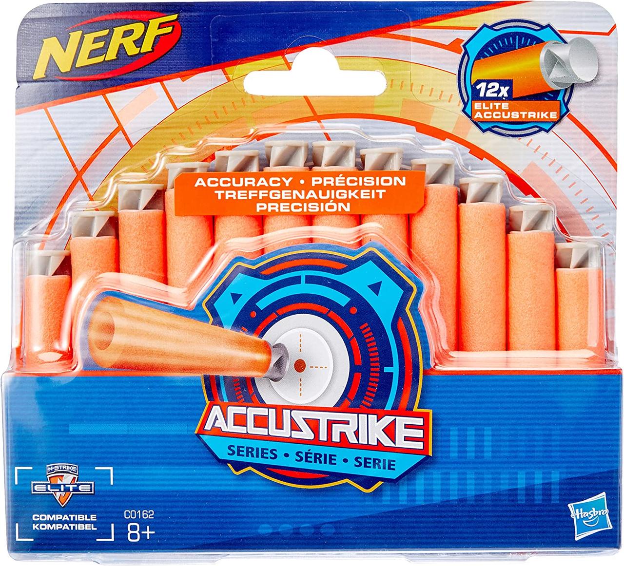 Оригинальные Пули Нерф Аккустрайк (12 Штук) Nerf Darts 12 Pack ...