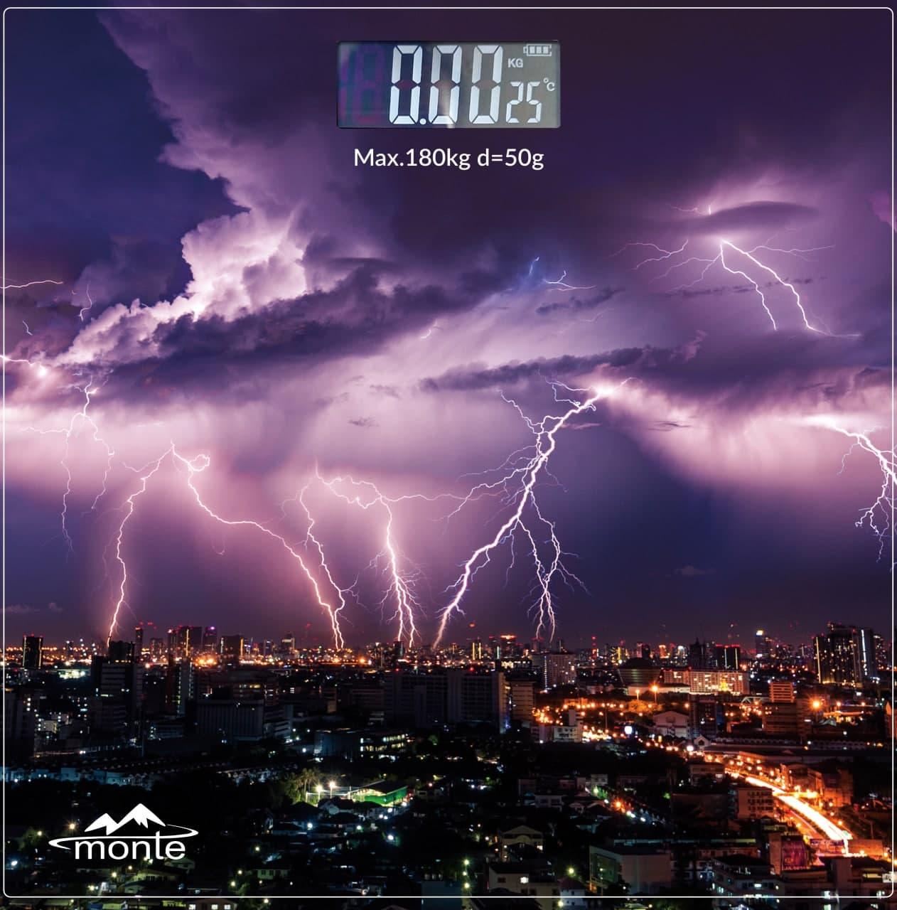 Ваги підлогові електронні скляні Monte MT-6012-8 до 180 кг з високою точністю