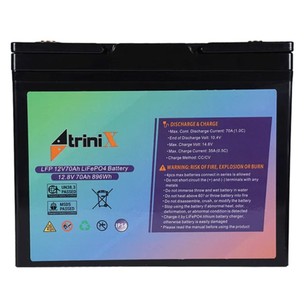 Акумуляторна батарея Trinix LFP 12V70Ah (LiFePo4) літій залізо-фосфатна