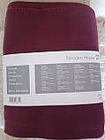 Покривало Tarrington House флісове 200х220 см, бордове, прошите з кантом, фото 3
