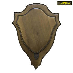 Подвійна декоративна дошка для мисливських трофеїв Acropolis ДТ-20 натуральне дерево липа/вільха