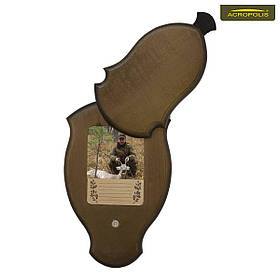 Подвійна дерев'яна дошка для мисливського трофею Acropolis ДТ-19 з металевими підвісами