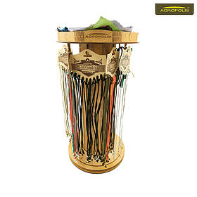 Підставка для аксесуарів з фанери ПА-1: для шнурків, ланцюжків окулярів, що обертається, 50x25x25см