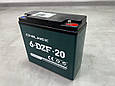 Акумулятор 12 V 20 AH, CHILWEE, 6-DZF-20, для електроквадроциклу, клеми під болти, фото 6