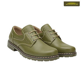 Шкіряні мисливські черевики МТШ-1 хакі, розміри 40-41-45-46, натуральна шкіра, водостійкі, міцні