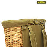 Кошик - рюкзак на 27 літрів Acropolis для збору грибів, овочів, фруктів. Плетений кошик для збору грибів, фото 10