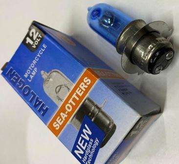 Лампа фари 12V35/35W P15d-25-3 3 вуса синя