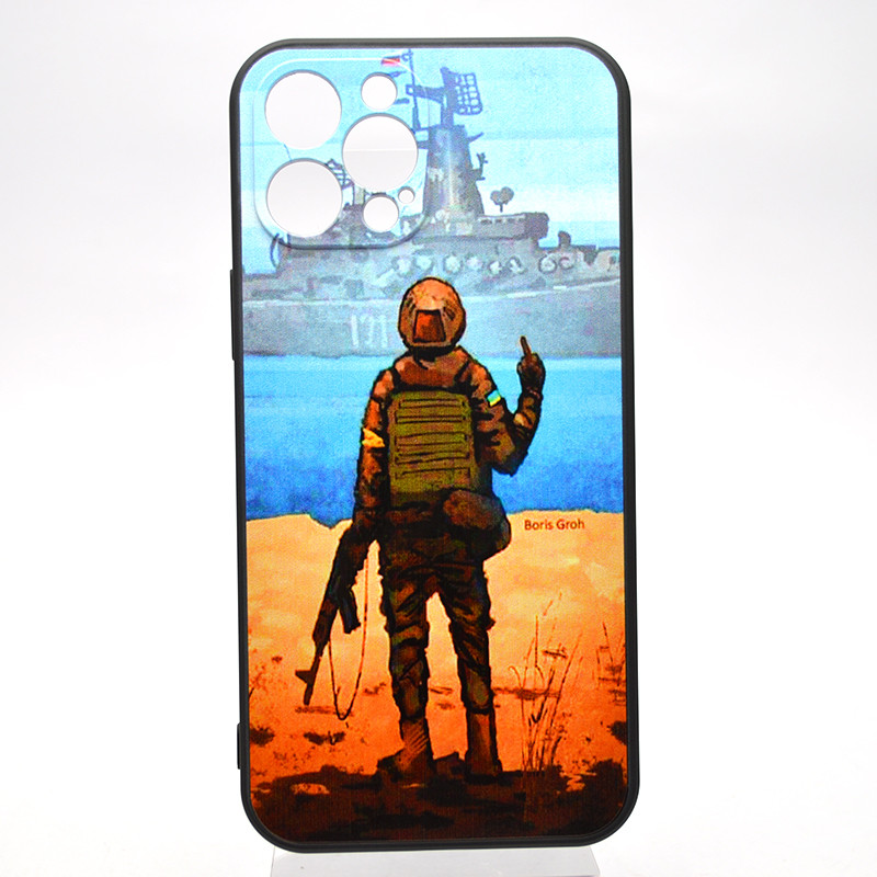 Чехол с принтом (Русский военный корабль) TPU Print Ukrainian Brand для iPhone 12 Pro Max, фото 1