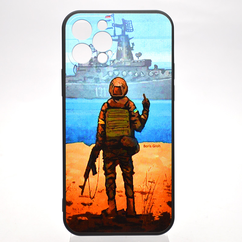 Чохол з принтом (Російський військовий корабель) TPU Print Ukrainian Brand для iPhone 12 Pro