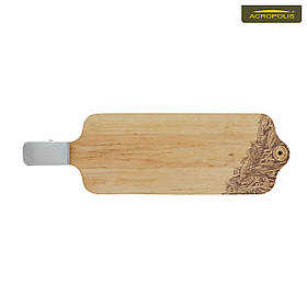 Дошка для чищення риби Acropolis ЧР-2 з вільхи з пружинним затискачем для фіксації риби 19х60 см