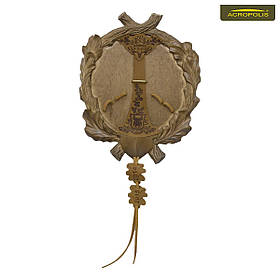 Дошка для трофеїв мисливця із натурального дерева Acropolis ДТ-57 з натуральною шкірою