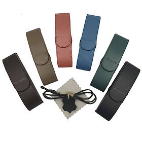 Футляр для окулярів Acropolis Ф-50/48 шкіряний (ширина 35 мм, висота 155 мм) преміум