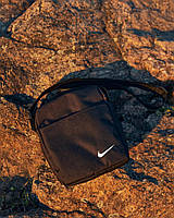 Барсетка чёрная Nike сумка найк мужская через плечо
