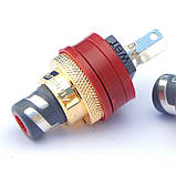 Комплект RCA роз'ємів WBT-0210 Cu Ms KIT (2 шт), фото 3
