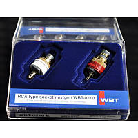 Комплект RCA роз'ємів WBT-0210 Cu Ms KIT (2 шт)