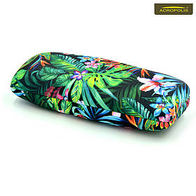 Футляр для окулярів Acropolis Ф-08/05 жіночий текстильний, твердий, з принтом, 140x50x25 мм