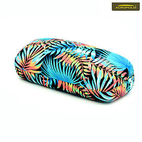 Футляр для окулярів Acropolis Ф-08/03 жіночий, текстильний, твердий, тропічний принт, 145х50х35 мм