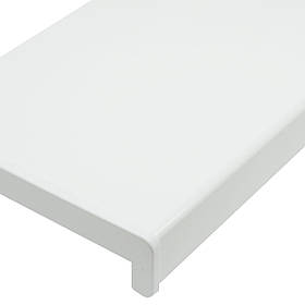 Підоконник пвх Rif (риф) білий глянець 150