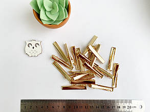 Заколка-крокодил (заготовка) пряма золота, 4,6см