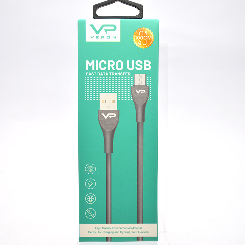 Кабель USB Veron MV08 (Micro) (1m) Black